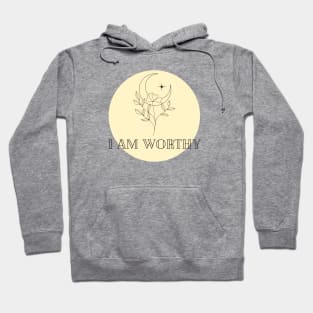 Affirmation Collection - I Am Worthy (Yellow) Hoodie